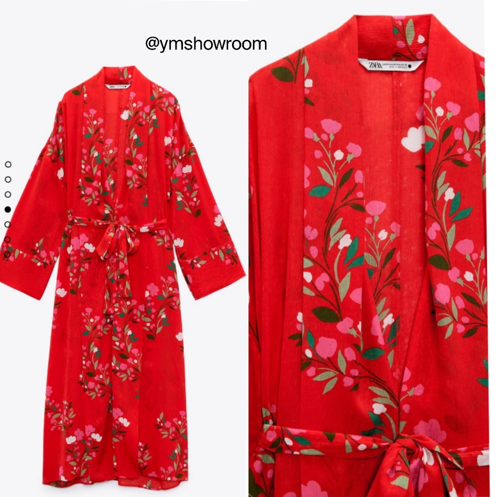 ZARA long floral dress - Picture 9 of 13